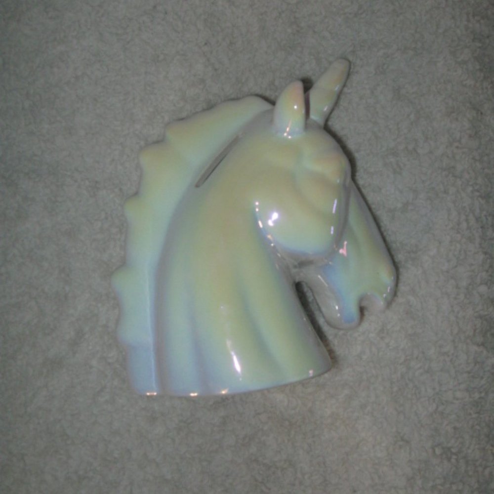Shiny Ceramic Unicorn Piggy Bank